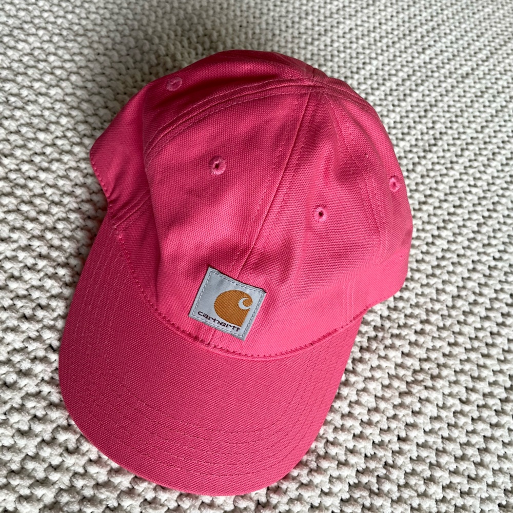 2 for $20 NWOT Carhartt Pink Canvas Strapback Cap Kids Unworn Baseball Hat